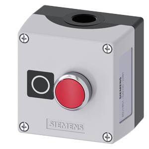 Siemens 3SU18510AC002AB1 – Siemens Enclosure for command devices, 22 mm, round, Enclosure material metal, enclosure top part gr