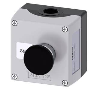 Siemens 3SU18510GB003BB1 – Siemens Enclosure for command devices, 22 mm, round, enclosure material metal, enclosure top part gr