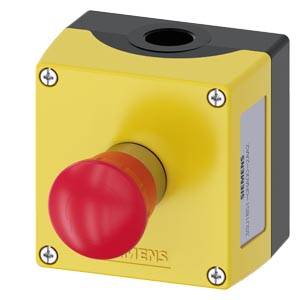 Siemens 3SU18510NA002AA2 – Siemens Enclosure for command devices, 22 mm, round, Enclosure material metal, Enclosure top part ye