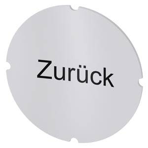 Siemens 3SU19000AB710AG0 – Siemens Inscription plate for illuminated pushbutton, round, milky with black font, with inscription