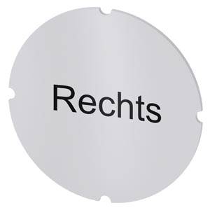 Siemens 3SU19000AB710AH0 – Siemens Inscription plate for illuminated pushbutton, round, milky with black font, with inscription