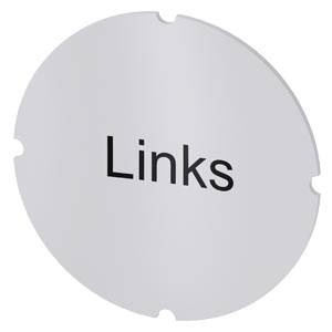 Siemens 3SU19000AB710AJ0 – Siemens Inscription plate for illuminated pushbutton, round, milky with black font, with inscription