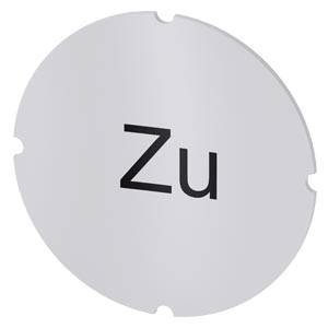 Siemens 3SU19000AB710AL0 – Siemens Inscription plate for illuminated pushbutton, round, milky with black font, with inscription