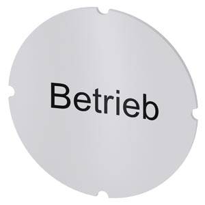 Siemens 3SU19000AB710AP0 – Siemens Inscription plate for illuminated pushbutton, round, milky with black font, with inscription
