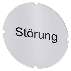 Siemens 3SU19000AB710AQ0 – Siemens Inscription plate for illuminated pushbutton, round, milky with black font, with inscription