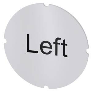 Siemens 3SU19000AB710DR0 – Siemens Inscription plate for illuminated pushbutton, round, milky with black font, with inscription