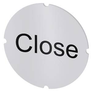 Siemens 3SU19000AB710DX0 – Siemens Inscription plate for illuminated pushbutton, round, milky with black font, with inscription