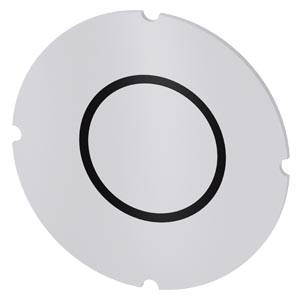 Siemens 3SU19000AB710QA0 – Siemens Inscription plate for illuminated pushbutton, round, milky with black font, with graphic sym