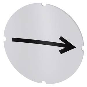 Siemens 3SU19000AB710QR0 – Siemens Inscription plate for illuminated pushbutton, round, milky with black font, with graphic sym