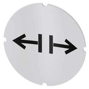 Siemens 3SU19000AB710RG0 – Siemens Inscription plate for illuminated pushbutton, round, milky with black font, with graphic sym