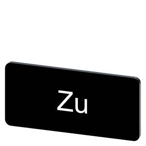 Siemens 3SU19000AC160AL0 – Siemens Labeling plate for snapping on or gluing, on label holder, label size 12.5x27 mm, black labe