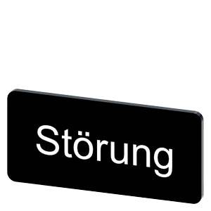 Siemens 3SU19000AC160AQ0 – Siemens Labeling plate for snapping on or gluing, on label holder, label size 12.5x27 mm, black labe