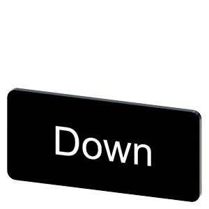 Siemens 3SU19000AC160DM0 – Siemens Labeling plate for snapping on or gluing to label holder, label size 12.5x27mm, black label,