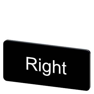 Siemens 3SU19000AC160DQ0 – Siemens Labeling plate for snapping on or gluing to label holder, label size 12.5x27mm, black label,