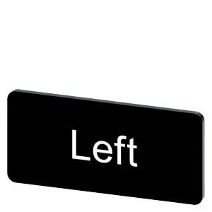 Siemens 3SU19000AC160DR0 – Siemens labeling plate for snapping on or gluing on label holder, label size 12.5 x 27 mm, black lab