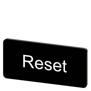 Siemens 3SU19000AC160DU0 – Siemens Labeling plate for snapping on or gluing to label holder, label size 12.5x27mm, black label,
