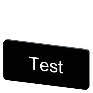 Siemens 3SU19000AC160DV0 – Siemens Labeling plate for snapping on or gluing to label holder, label size 12.5x27mm, black label,