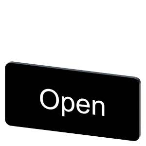 Siemens 3SU19000AC160DW0 – Siemens Labeling plate for snapping on or gluing to label holder, label size 12.5x27mm, black label,