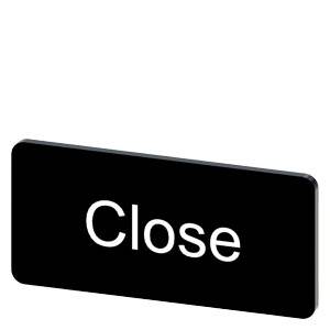 Siemens 3SU19000AC160DX0 – Siemens Labeling plate for snapping on or gluing to label holder, label size 12.5x27mm, black label,