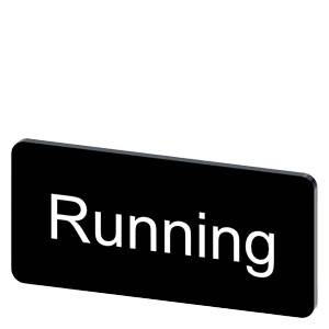 Siemens 3SU19000AC160EB0 – Siemens Labeling plate for snapping on or gluing to label holder, label size 12.5x27mm, black label,