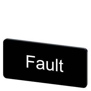 Siemens 3SU19000AC160EC0 – Siemens Labeling plate for snapping on or gluing to label holder, label size 12.5x27mm, black label,