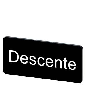 Siemens 3SU19000AC160GD0 – Siemens Labeling plate for snapping on or gluing to label holder, label size 12.5x27mm, black label,