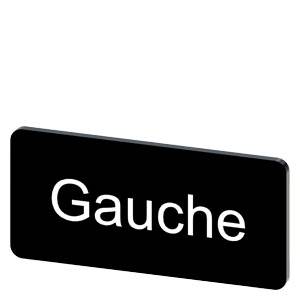 Siemens 3SU19000AC160GH0 – Siemens Labeling plate for snapping on or gluing to label holder, label size 12.5x27mm, black label,
