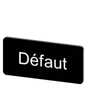 Siemens 3SU19000AC160GN0 – Siemens Labeling plate for snapping on or gluing on label holder, label size 12.5x27 mm, black label