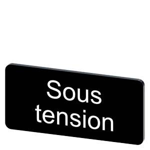 Siemens 3SU19000AC160GS0 – Siemens Labeling plate for snapping on or gluing to label holder, label size 12.5x27mm, black label,