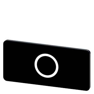 Siemens 3SU19000AC160QA0 – Siemens Labeling plate for snapping on or gluing to label holder, label size 12.5x27mm, black label,