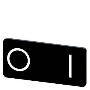 Siemens 3SU19000AC160QG0 – Siemens Labeling plate for snapping on or gluing to label holder, label size 12.5x27mm, black label,