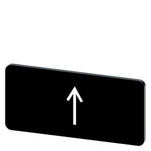 Siemens 3SU19000AC160QS0 – Siemens Labeling plate for snapping on or gluing to label holder, label size 12.5x27mm, black label,