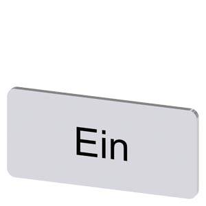 Siemens 3SU19000AC810AB0 – Siemens Labeling plate for snapping on or gluing, on label holder, label size 12.5x27 mm, silver lab