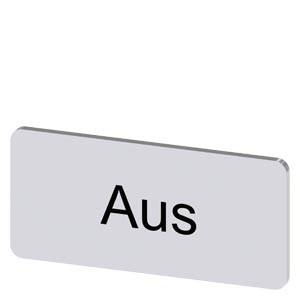 Siemens 3SU19000AC810AC0 – Siemens Labeling plate for snapping on or gluing, on label holder, label size 12.5x27 mm, silver lab