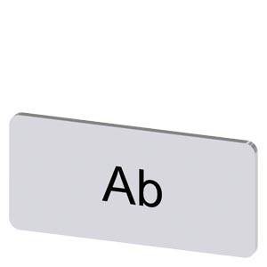 Siemens 3SU19000AC810AE0 – Siemens Labeling plate for snapping on or gluing, on label holder, label size 12.5x27 mm, silver lab