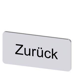 Siemens 3SU19000AC810AG0 – Siemens Labeling plate for snapping on or gluing, on label holder, label size 12.5x27 mm, silver lab