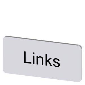 Siemens 3SU19000AC810AJ0 – Siemens Labeling plate for snapping on or gluing, on label holder, label size 12.5x27 mm, silver lab