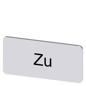 Siemens 3SU19000AC810AL0 – Siemens Labeling plate for snapping on or gluing, on label holder, label size 12.5x27 mm, silver lab