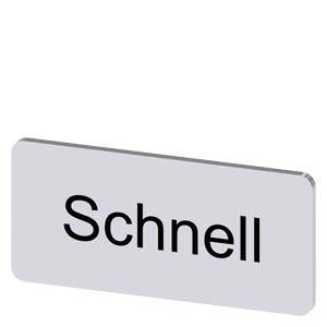 Siemens 3SU19000AC810AM0 – Siemens Labeling plate for snapping on or gluing, on label holder, label size 12.5x27 mm, silver lab