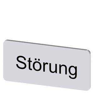 Siemens 3SU19000AC810AQ0 – Siemens Labeling plate for snapping on or gluing, on label holder, label size 12.5x27 mm, silver lab