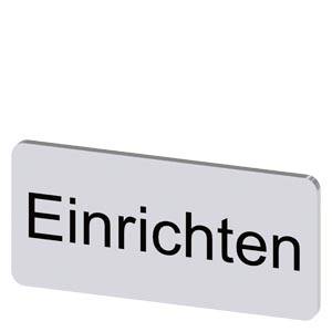 Siemens 3SU19000AC810AR0 – Siemens Labeling plate for snapping on or gluing, on label holder, label size 12.5x27 mm, silver lab