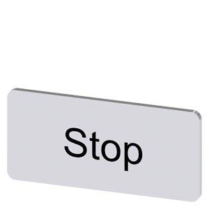 Siemens 3SU19000AC810DS0 – Siemens Labeling plate for snapping on or gluing, on label holder, label size 12.5x27 mm, silver lab