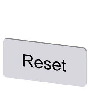 Siemens 3SU19000AC810DU0 – Siemens Labeling plate for snapping on or gluing to label holder, label size 12.5x27mm, silver label