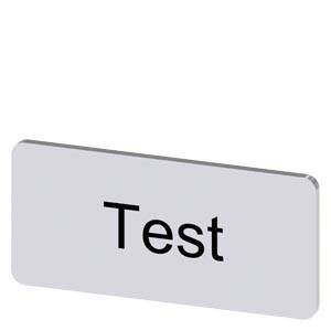 Siemens 3SU19000AC810DV0 – Siemens Labeling plate for snapping on or gluing to label holder, label size 12.5x27mm, silver label