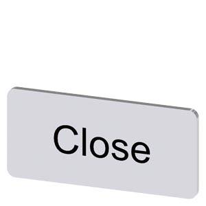 Siemens 3SU19000AC810DX0 – Siemens Labeling plate for snapping on or gluing to label holder, label size 12.5x27mm, silver label