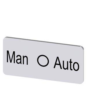 Siemens 3SU19000AC810DY0 – Siemens Labeling plate for snapping on or gluing, on label holder, label size 12.5x27 mm, silver lab