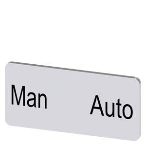 Siemens 3SU19000AC810EA0 – Siemens Labeling plate for snapping on or gluing, on label holder, label size 12.5x27 mm, silver lab