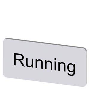 Siemens 3SU19000AC810EB0 – Siemens Labeling plate for snapping on or gluing to label holder, label size 12.5x27mm, silver label
