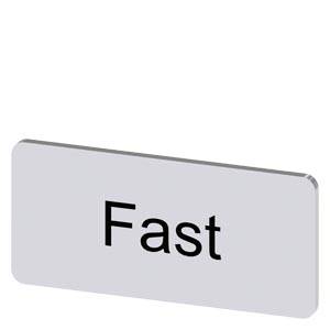 Siemens 3SU19000AC810EE0 – Siemens Labeling plate for snapping on or gluing to label holder, label size 12.5x27mm, silver label
