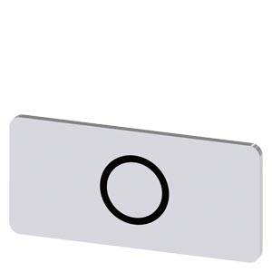 Siemens 3SU19000AC810QA0 – Siemens labeling plate for snapping on or gluing on label holder, label size 12.5 x 27 mm, silver la